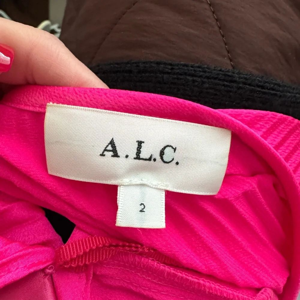 A.L.C. Fuchsia Pleated Maxi Dress - Picture 5 of 5